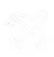 Stock2com icone avion blanc